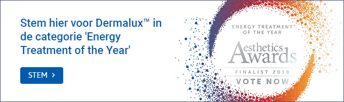 Stem hier voor DermaluxTM in de categorie 'Energy Treatment of the Year'